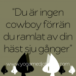 Om att vilja ge upp